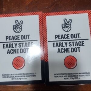 2 NIB Peace Out Early Stage Acne Dot 2 Boxes